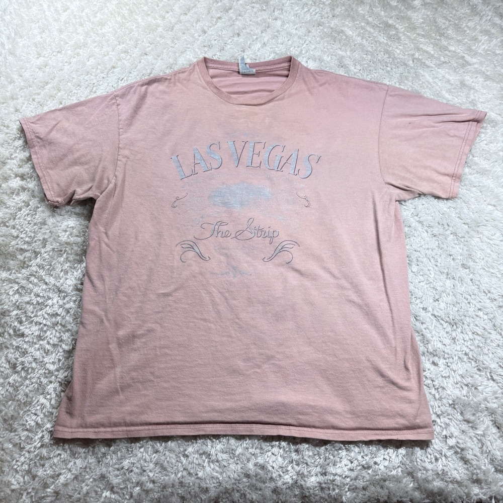 Las Vegas The Strip T-Shirt Men's XL Delta Pro Weight Y2K Graphic Tee Vintage